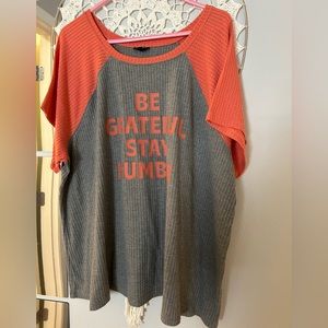 Waffle knit Torrid tee 4X